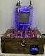 Nixie Clock In-14 Steampunk. Copper, Brass & Glass! Rgb Lit 833a Tube & Ammeter