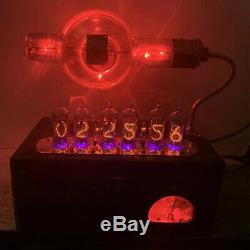 Nixie Clock IN-14 Steampunk. RGB Lit RCA Radiotron UX-852 Tube. Ezekiel Ring