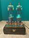 Nixie Clock In-14 Tube. Steampunk. Lighted Rgbs Towers Of Changing Color