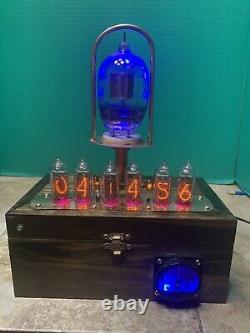 Nixie Clock IN-14 Tube. Steampunk. Vintage U. S. Navy, Tung-Sol CTL-705A H/V Tube