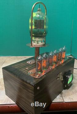 Nixie Clock IN-14 Tube. Steampunk. WWII U. S. Navy, March 1943 High Voltage Tube