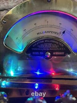 Nixie Clock IN-14 Tubes. Retro Steampunk Copper Clad Weston 264, 6 RGB's