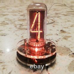 Nixie Clock IN-18 With Tube RGB Backlight Assembled 24h format USA shipping