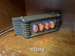 Nixie Clock Kit IN-12 TV Eyes (With tubes) and Wooden Enclosure. 24hf