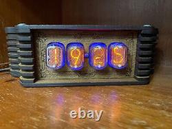 Nixie Clock Kit IN-12 TV Eyes (With tubes) and Wooden Enclosure. 24hf