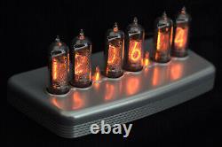 Nixie Clock in polished anodized billet aluminum enclosure IN14 tubes