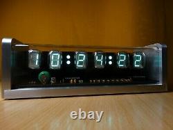 Nixie Clock with 6 IV22 VFD tubes, remote control, aluminum case, RGB LED, alarm