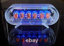 Nixie Clock with IN-12 Tubes Multi Color Backlight Best Gift Idea