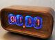 Nixie Clock With In-12 Tubes Wooden Case Rgb Backlight