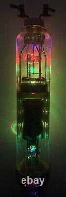 Nixie IN-14 Tube Steampunk Clock. Mystery Tungar Tube, Cute Japanese Ammeter