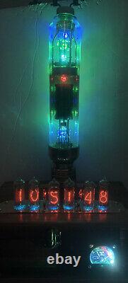 Nixie IN-14 Tube Steampunk Clock. Mystery Tungar Tube, Cute Japanese Ammeter