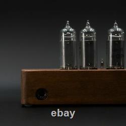 Nixie Tube Clock 4x IN-14 Vintage Retro Table Wooden Glowing Clock Home Decor