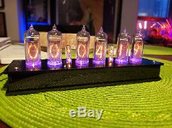 Nixie Tube Clock Assembled NOS IN-14 Tubes INCLUDED Steampunk Vintage