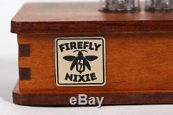 Nixie Tube Clock IN-14 Nixie Clock Vintage Retro Desk Table Clock Wooden Firefly