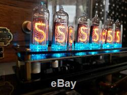 Nixie Tube Clock IN-14 Sockets & With Extra Tubes Assembled Steampunk Fallout