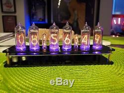 Nixie Tube Clock IN-14 Sockets & With Extra Tubes Assembled Steampunk Fallout