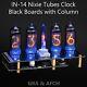 Nixie Tube Clock In-14 Tubes Column Sockets Usb Temp Sensor Black Boards 12/24h