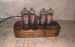 Nixie Tube Clock IN-14 Unique Vintage Clock assembled watch wooden case #10