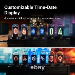 Nixie Tube Clock, Nixie Clock in Cyberpunk Decor with Mood Lighting, Nixie Tu
