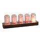 Nixie Tube Clock Wooden Digital Clock For Bedroom, Support Wi-fi Time Calibra