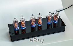 Nixie Tube Clock with 6x IN-14 unique vintage steampunk watch