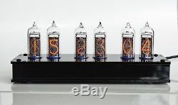 Nixie Tube Clock with 6x IN-14 unique vintage steampunk watch