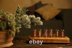Nixie Tube Clock with Easy Replaceable IN-18 Nixie Tubes, Gift for him, Gift Ide