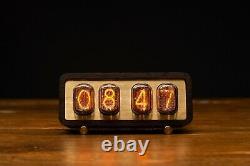 Nixie Tube Clock with IN-12 TUBES IN WOODEN CASE ECO-FRIENDLY