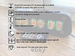 Nixie Tube Clock with IN-12 Tubes and Case, Fully Assembled, Remote Control, Shi