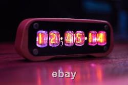 Nixie Tube Clock with IN-12 Tubes and Case, Fully Assembled, Remote Control, Shi