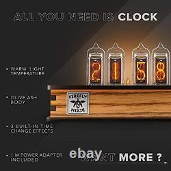 Nixie Tube Clock with New and Easy Replaceable IN-14 Nixie Tubes Motion Sen