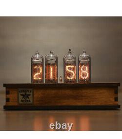 Nixie Tube Clock with New and Easy Replaceable IN-14 Nixie Tubes Motion Sensor