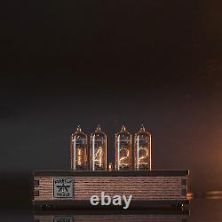 Nixie Tube Clock with New and Easy Replaceable IN-14 Nixie Tubes Motion Sensor