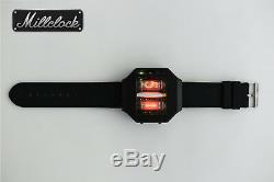 Nixie Tube Watch V1.0 Steampunk Black Anodized Aluminium Case With Usb Charger