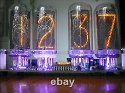 Nixie Tube clock KIT with IN-18 Tube LED RGB Backlight Black PCB