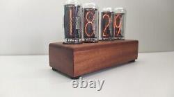 Nixie Tubes Clock IN-18, Ideal Gift, Gift Idea, the case is made of oak