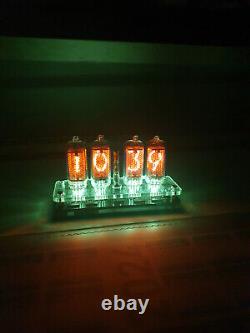 Nixie clock. 4 x In-8 tubes. NOS tubes included