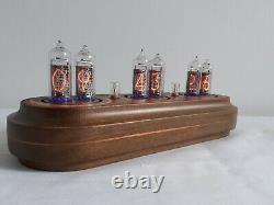 Nixie clock IN14 tubes wooden case Monjibox Star Series