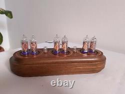 Nixie clock IN14 tubes wooden case Monjibox Star Series