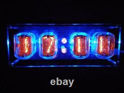 Nixie clock IN-12 Assembled with Tubes Power Supply Backup Battery In the USA