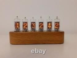 Nixie clock Z570M German tubes wooden case Jewel Series by Monjibox Nixie