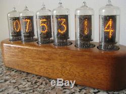 Nixie clock ZM1080 Mullard tubes wooden case Jewel Series