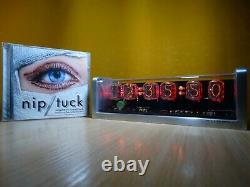 Nixie clock with 6x IN-12 tubes & CNC machined aluminum case & red LED & alarm