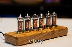 Nixie lamp clock IN14 made in the USSR with 6 lamps