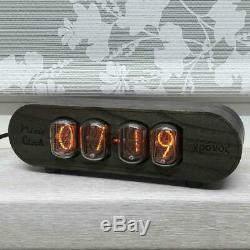 Nixie tube clock IN12 RetroVintage Clock solid wood case ASH lamp wooden clock