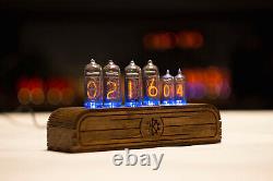 Nixie tube clock IN14+IN16 RGB gift for christmas for him her boyfriend