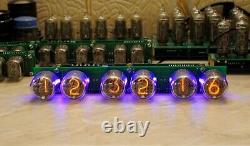 Nixie tube clock IN-4 6 tubes RGB