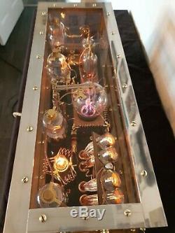 Nixie tube clock Tesla-apunk lighting design