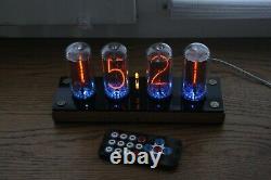 Nixie tube clock include 4x IN-18 tubes and housing TUBES WITH DEFECTS