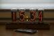 Nixie Tube Clock Include 4x In-18 Tubes And Wooden Oak Case New Retro Vintage